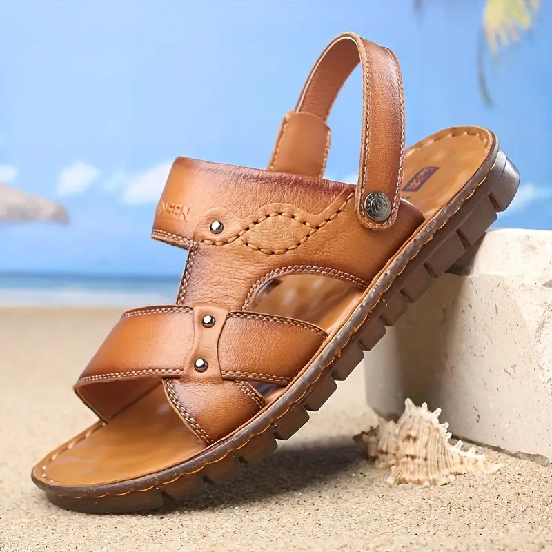 Men's Vintage Open Toe Slip On Sandals