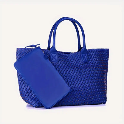 Trendy Large Capacity Woven Tote Bag